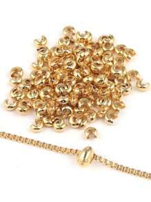 50pcs/set Solid DIY Jewelry Accessory - Yellow Gold - View 2