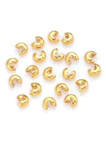 50pcs/set Solid DIY Jewelry Accessory - Yellow Gold - View 5