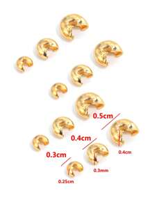 50pcs/set Solid DIY Jewelry Accessory - Yellow Gold - View 7