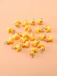 20pcs/set Duck DIY Pendant - Yellow - View 1
