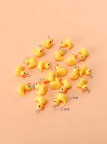 20pcs/set Duck DIY Pendant - Yellow - View 3