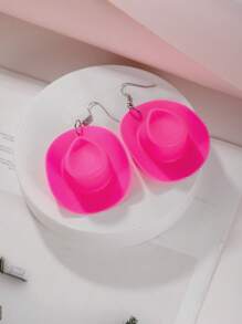 帽子耳墜 - 粉色 - 查看 2