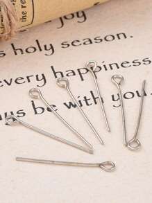 1 paquete de accesorio de joyería DIY minimalista informal para mujer para hacer joyas - Ancient Silver - Ver 4