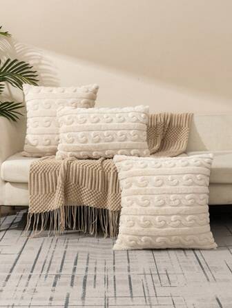 1入組簇絨靠墊套不附帶墊芯