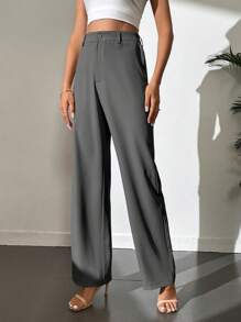 SHEIN Tall High Waist Wide Leg Pants