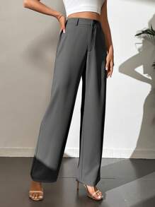 SHEIN Tall High Waist Wide Leg Pants