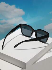 Mujer 1 par Gafas de sol marco cuadrado de moda para decoración diaria - Negro - Ver 3