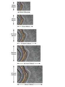 1 Tấm Thảm Họa Tiết Đồ Họa, Thảm Lót Sàn Polyester Hiện Đại Cho Gia Đình - Xám - Xem 6