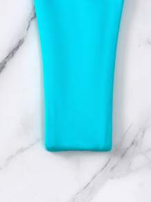 Swim Vcay Summer Beach Chain Linked Halter Triangle Bikini Set