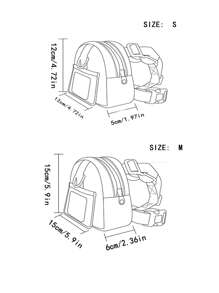 1pc Letter Patch Decor Pet Bag For Dog And Cat For Outdoor - Nhiều màu - Xem 3