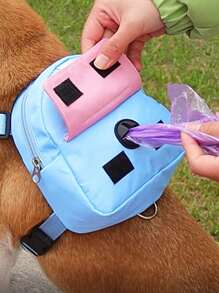 1pc Letter Patch Decor Pet Bag For Dog And Cat For Outdoor - Nhiều màu - Xem 5
