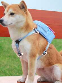 1pc Letter Patch Decor Pet Bag For Dog And Cat For Outdoor - Nhiều màu - Xem 8