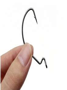 51入組鐵垂釣鉤帶收納盒 - 黑色 - 查看 2