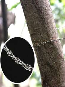 Stainless Steel Pocket Wire Saw, Compact Survival Hand Saw Tool Camping - Silver - View 4