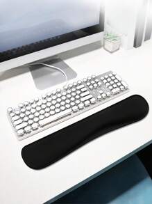 1 miếng đệm cổ tay bằng cao su trơn - màu đen - Xem 1