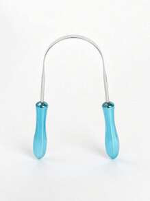 1 dụng cụ cạo lưỡi bằng thép không gỉ hình chữ U - Màu xanh bạc hà - Xem 2