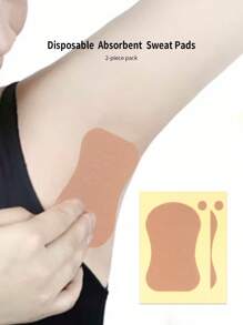 2pcs Disposable Sweat-absorbent Pad - Apricot - View 4