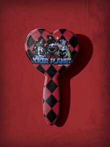 ROMWE Grunge Punk 1pc Clown Pattern Cushion Hair Brush - Multicolor - View 1