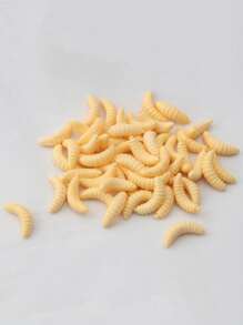 50pcs Worm Design Fishing Lure - Beige - View 1