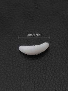 50pcs Worm Design Fishing Lure - White - View 3
