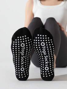 1雙瑜珈襪 - 黑色 - 查看 1