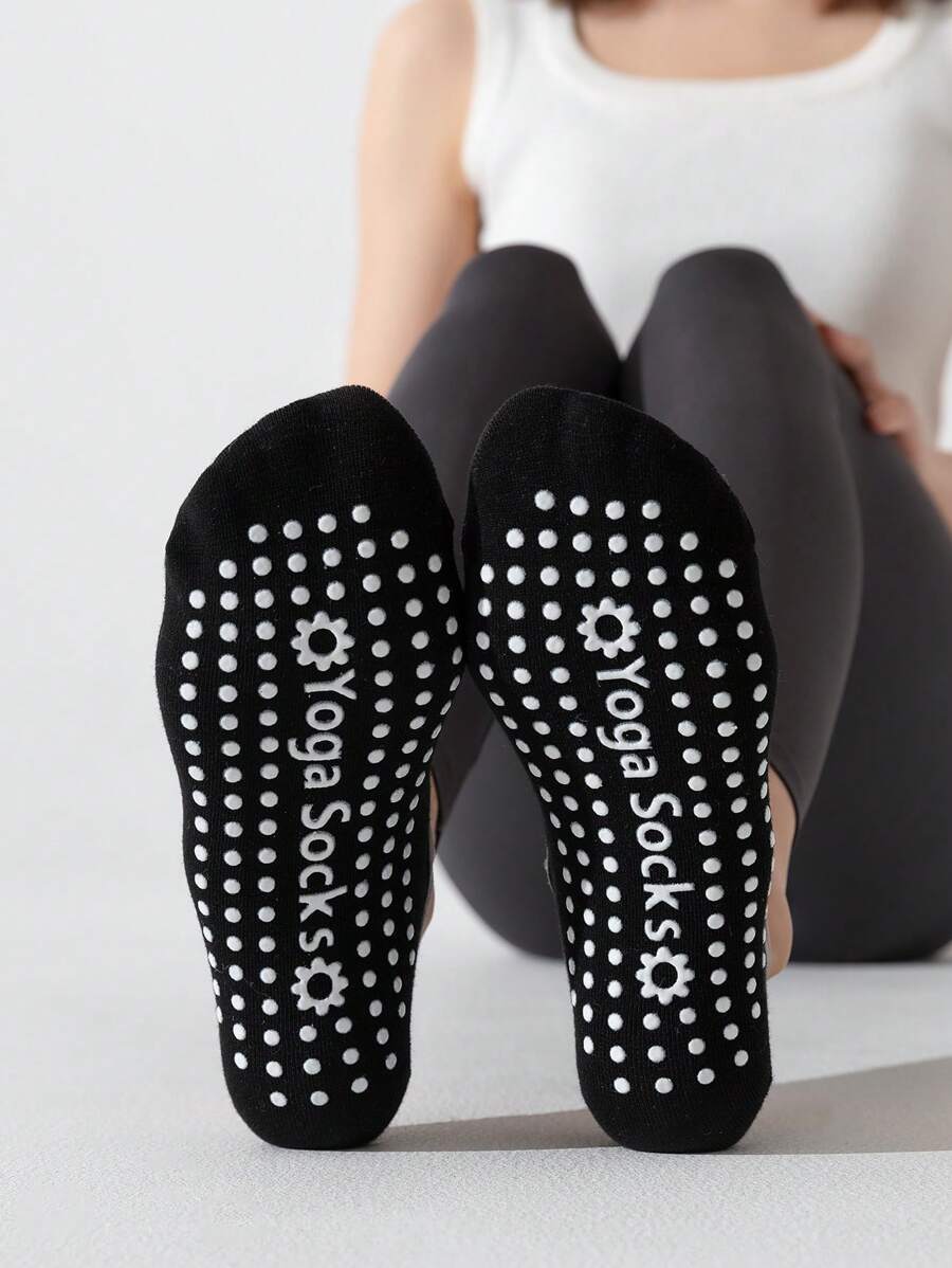1雙瑜珈襪 - 黑色 - 查看 1