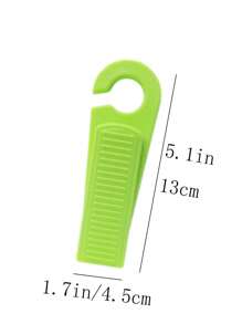 1pc TPR Door Stop, Modern Solid Door Stop Holder For Home - Green - View 2