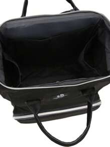 大容量嬰兒用品袋,適用於媽媽使用 - 黑色 - 查看 5