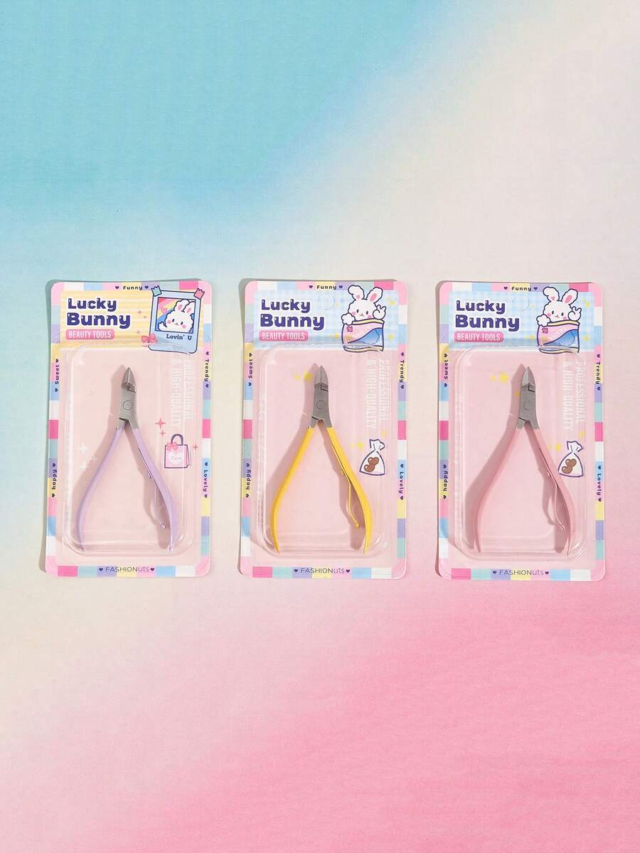 1入組指甲死皮剪刀 - 淺粉色 - 查看 1