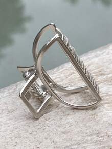 DAZY 1 件装女士简约纯色发夹，适合日常生活休闲爪夹发夹发夹发钳发夹接发夹