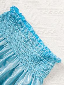 小女童腰部打褶半身裙