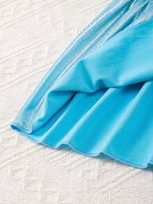 小女童腰部打褶半身裙