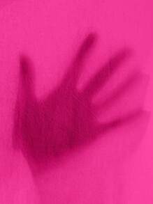 SHEIN PETITE High Waist Two Layer Hem Skirt - Hot Pink - View 7