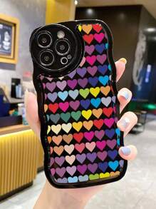 愛心圖案手機外殼 - 彩色 - 查看 1