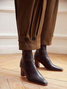 MOTF PREMIUM Pantalones cónicos viscosa - Marrón - Ver 7