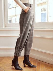 MOTF PREMIUM 粘膠纖維寬鬆版型錐形褲 - 彩色 - 查看 4