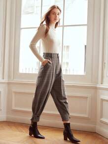 MOTF PREMIUM 粘膠纖維寬鬆版型錐形褲 - 彩色 - 查看 7