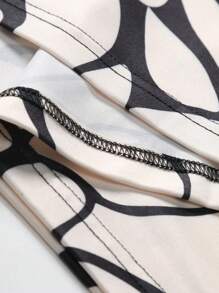 Manfinity RSRT 男士滿版印花POLO衫 - 卡其色 - 查看 8