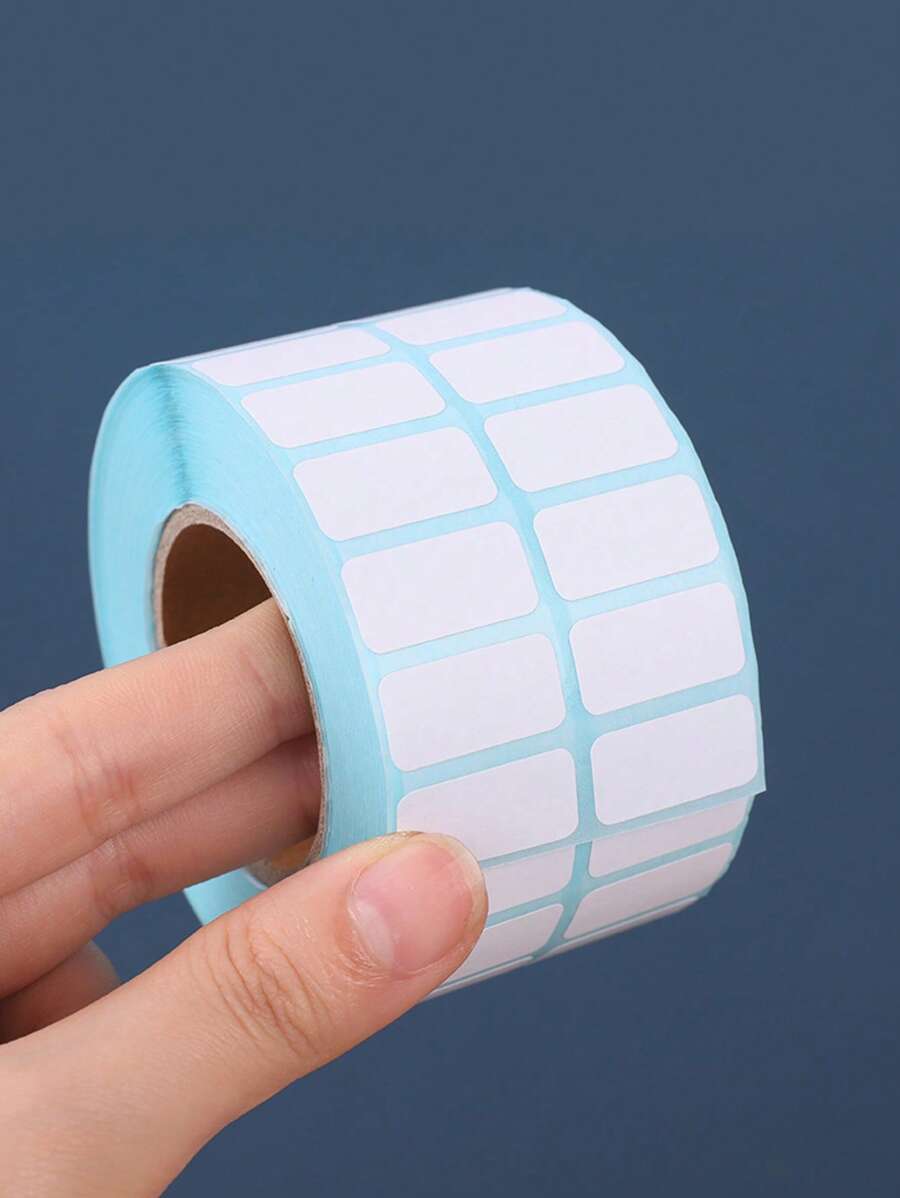 1roll Solid Color Label Sticker, Simple Multi-purpose Label Sticker For Office, School - Multicolor - View 1