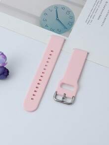 Silicone Watchband Compatible With Samsung Galaxy Watch - Pink - View 3