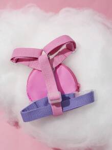 SHEIN X Care Bears 1pc Cartoon Bear Pet Chest Harness With Printed Leash Set,Cheer Bear, GIFTS - Multicolor - View 7