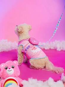 SHEIN X Care Bears 1pc Cartoon Bear Pet Chest Harness With Printed Leash Set,Cheer Bear, GIFTS - Multicolor - View 8