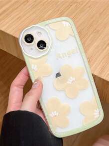 Vỏ điện thoại trong suốt in hoa - Trong sáng - Xem 4