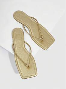 Dép bệt Nữ - Vàng - Xem 1