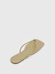 Dép bệt Nữ - Vàng - Xem 5