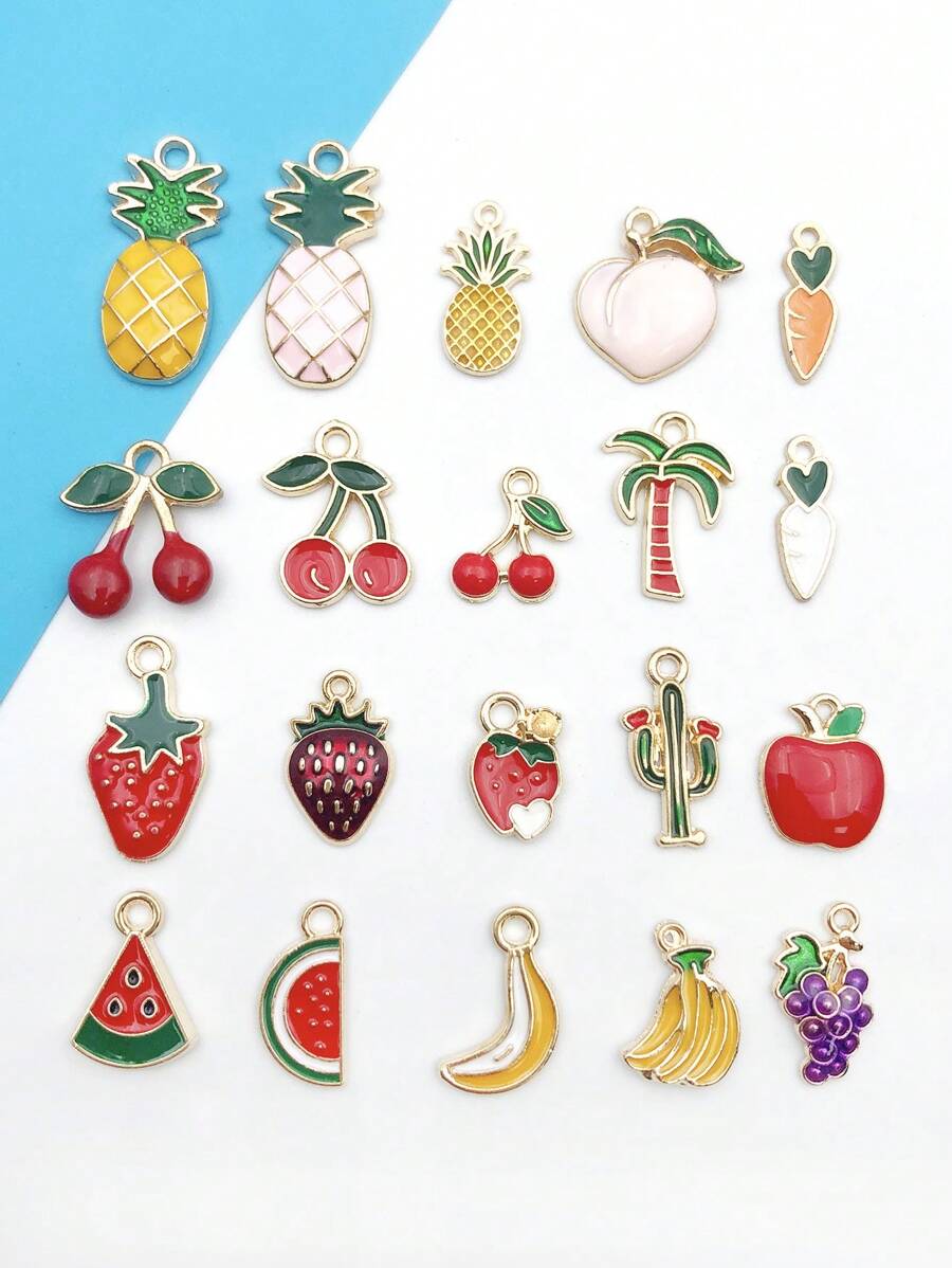 20pcs/set Fruit DIY Pendant - Multicolor - View 1