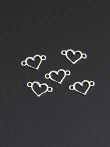 50入組心DIY吊墜 - 銀色 - 查看 2