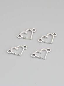 50入組心DIY吊墜 - 銀色 - 查看 4