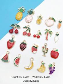 20pcs/set Fruit DIY Pendant - Multicolor - View 8