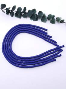 5股/組時尚軟黏土DIY珠子適合女士DIY首飾製作 - 藏蓝色 - 查看 12